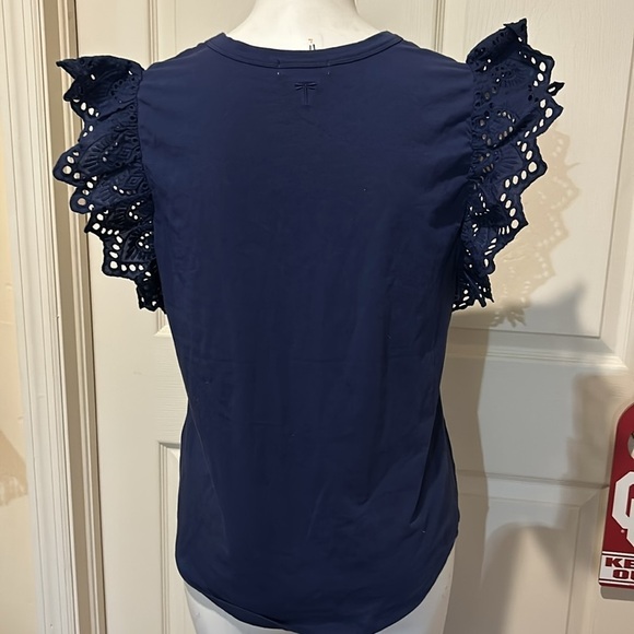 Tyler Böe Eyelet Flutter sleeve top. Medium. Nearly New - Picture 5 of 12